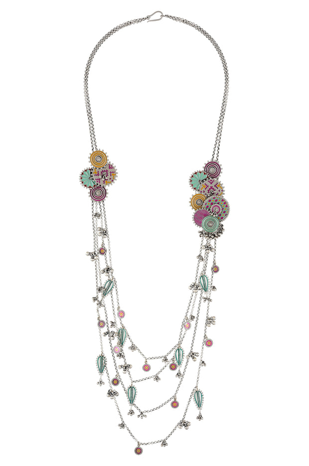 Silver Ghungroo Necklace