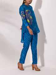 Blue Vasansi Silk Co Ord Set