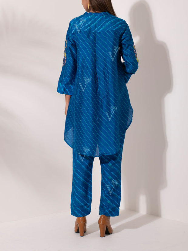 Blue Vasansi Silk Co Ord Set