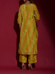 Lime Green Vasansi Silk Suit Set