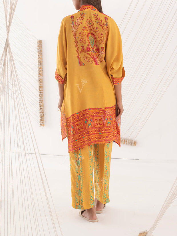 Mustard Yellow Vasansi Silk Co Ord Set