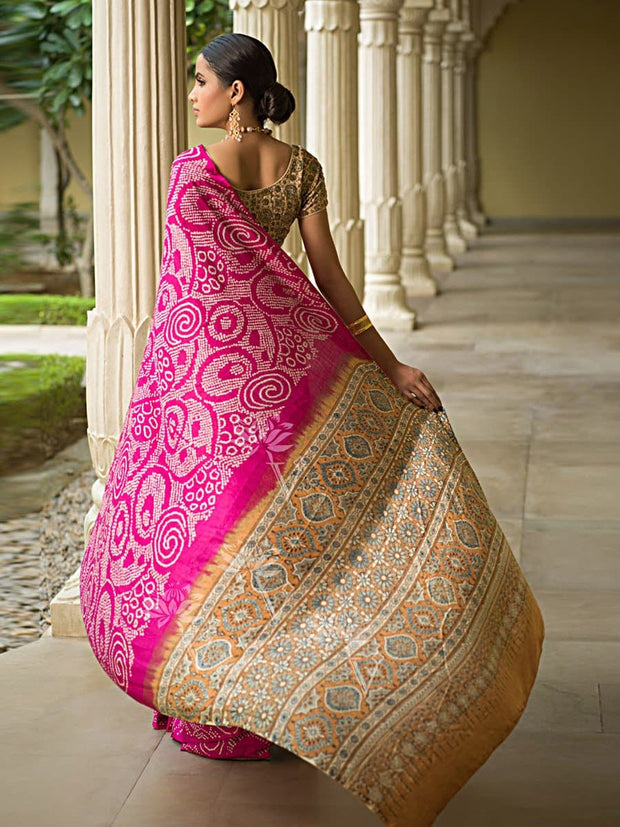 Saree, Sarees, Printed, Silk, Silk Sarees, Regular Wear