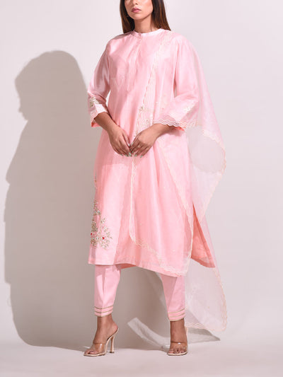 Light Pink Chanderi Salwar Suit