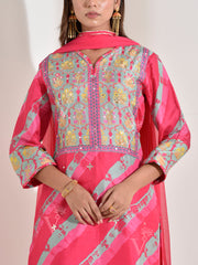 Pink Vasansi Silk Suit Set