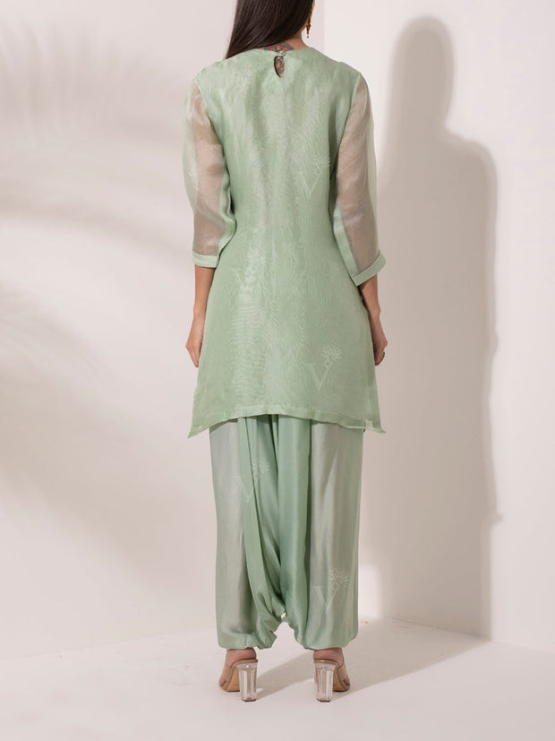 Green Organza Salwar Suit