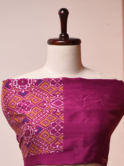 Purple Vasansi Silk Patola saree