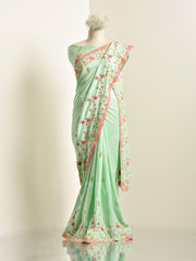 Sea Green Silk Saree