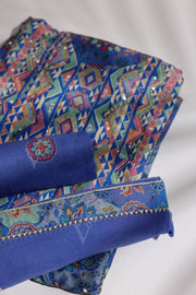 Blue Vasanai Silk Dress Material