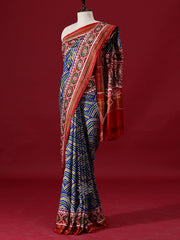 Blue Silk Printed saree