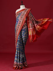 Blue Silk Printed saree