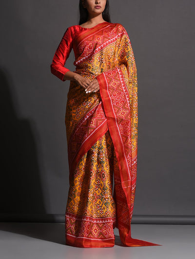 Saree, Sarees, Patola, Traditional, Traditional wear, Traditional outfit, Festive wear, Silk saree, Powerloom
