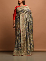 Saree, Sarees, Sari, Saris, Traditional, Traditional wear, Traditional outfit, Festive wear, Heavy saree, Wedding wear, Embroidered, Silk, Silk saree, Handloom, Weaving