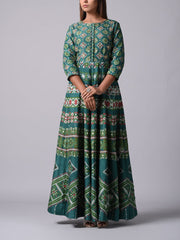 Silk Anarkali Gown