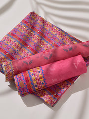 Pink Vasansi Silk Dress Material