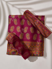 Magenta Vasansi Silk Dress Material