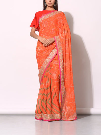 traditional saree, saree, sarees, gotta patti, bright color, jaipuri, jaipur, bandhani, leheriya, silk, dola silk