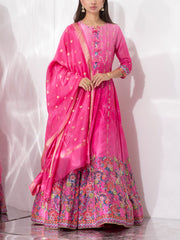 Pink Vasansi Silk Gown