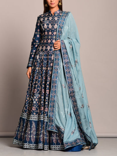 Anarkali, Anarkalis, Gown, Gowns, Printed, Handwork, Highlight, Traditional wear, Traditional outfit, Traditional